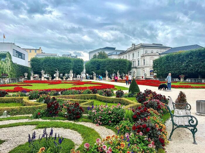  du lịch Salzburg Áo dạo thăm Cung điện Mirabell
