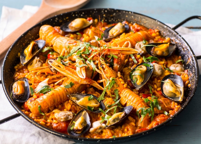 Làng cổ Mijas Tây Ban Nha - Paella món cơm truyền thống của người Tây Ban Nha