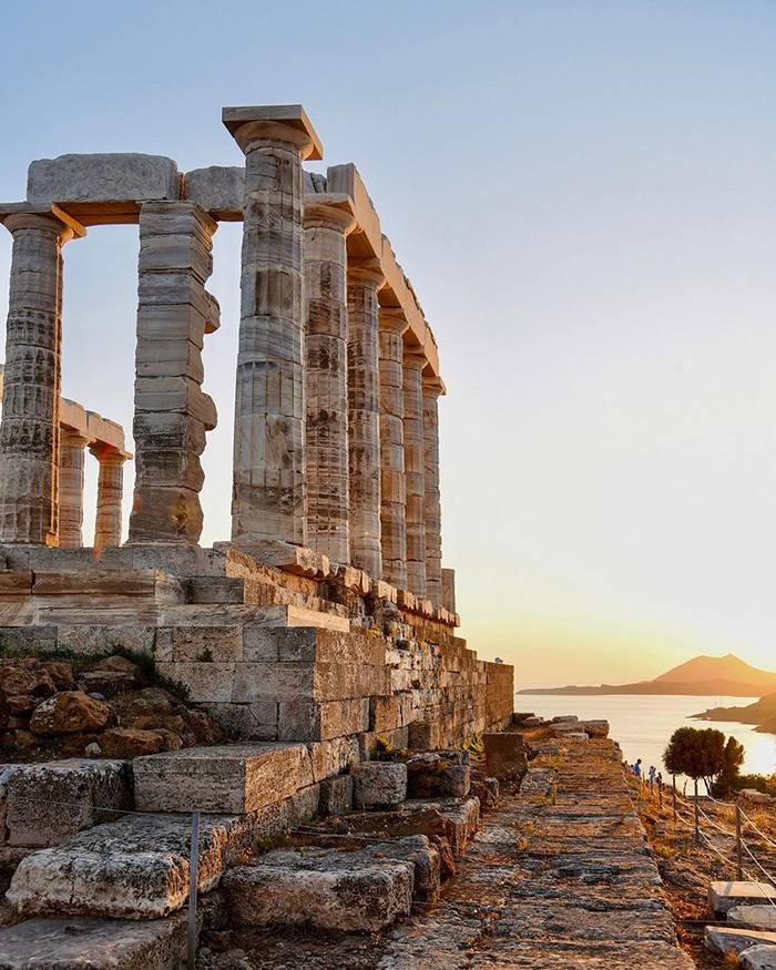 Phong cách xây dựng đền Poseidon Hy Lạp