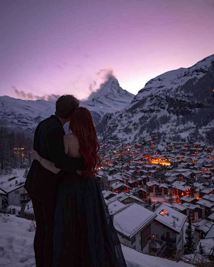 Vườn băng The Gorner Glacier tại làng Zermatt Thụy Sĩ