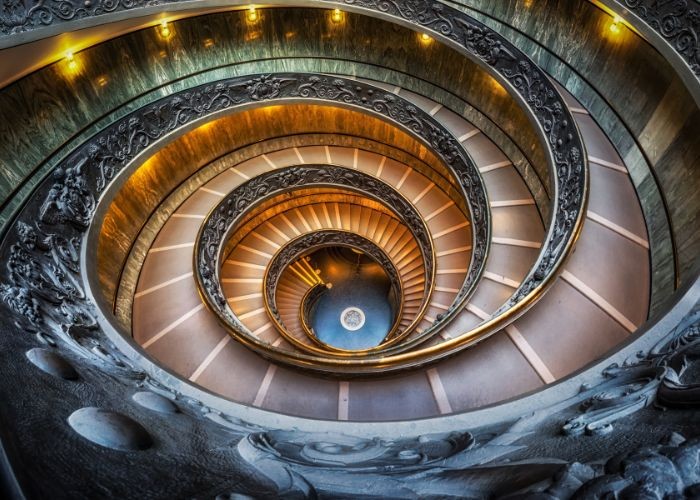 Cầu thang xoắn ốc tại Bảo tàng Vatican
