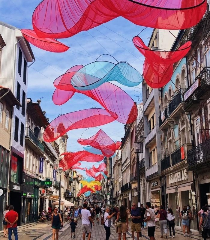 Du lịch Bồ Đào Nha - phố Rua de Santa Catarina