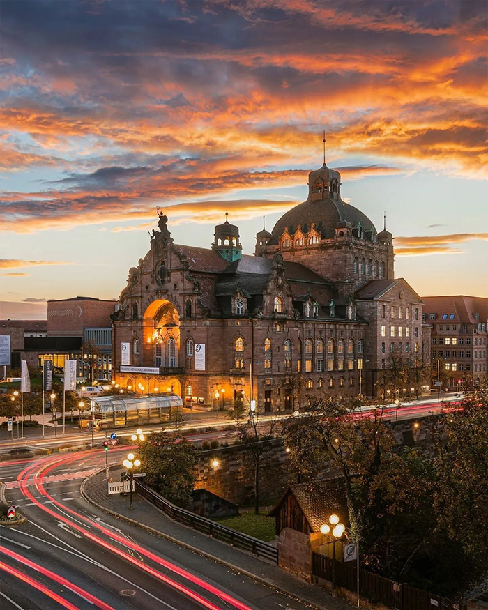 Cầu Fleischbrücke tại thành phố Nuremberg Đức