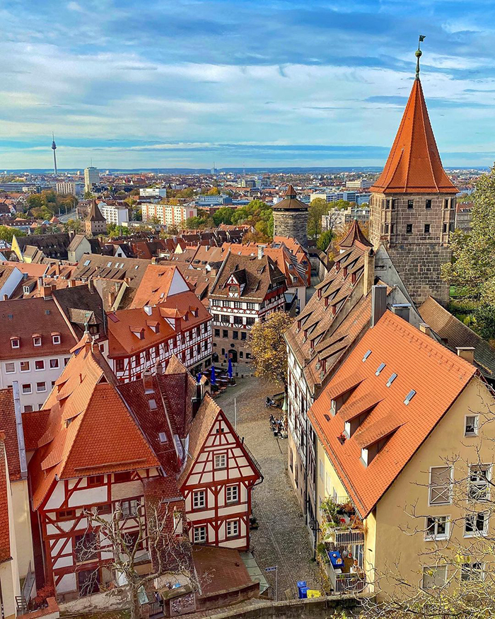 Du lịch thành phố Nuremberg Đức vào mùa hè