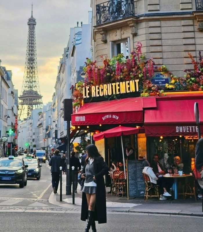 Góc chụp hình đẹp với tháp Eiffel - Le Recrutement