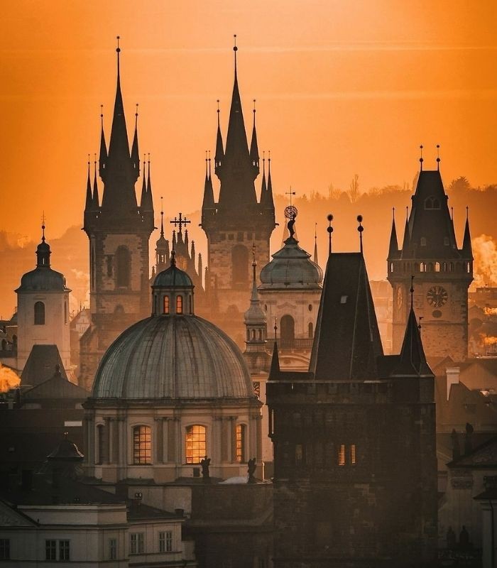 Kiến trúc Lâu đài Praha Séc