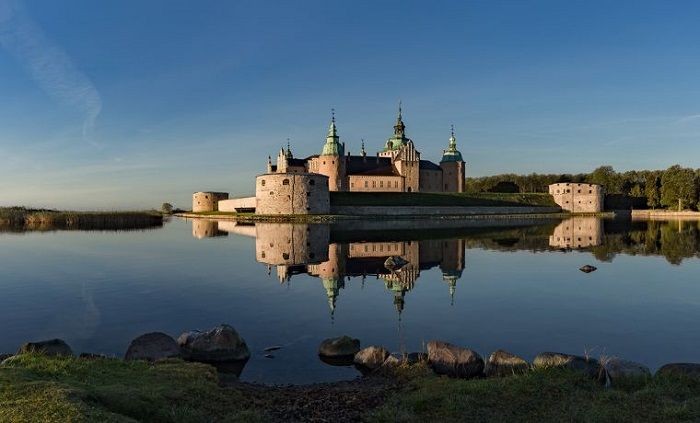 Lâu đài Kalmar xây dựng kiến trúc độc đáo.- Cảnh đẹp ở Thụy Điển
