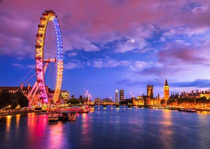 Thành phố London lộng lẫy về đêm với những tòa nhà chọc trời -Du lịch châu Âu tháng 6