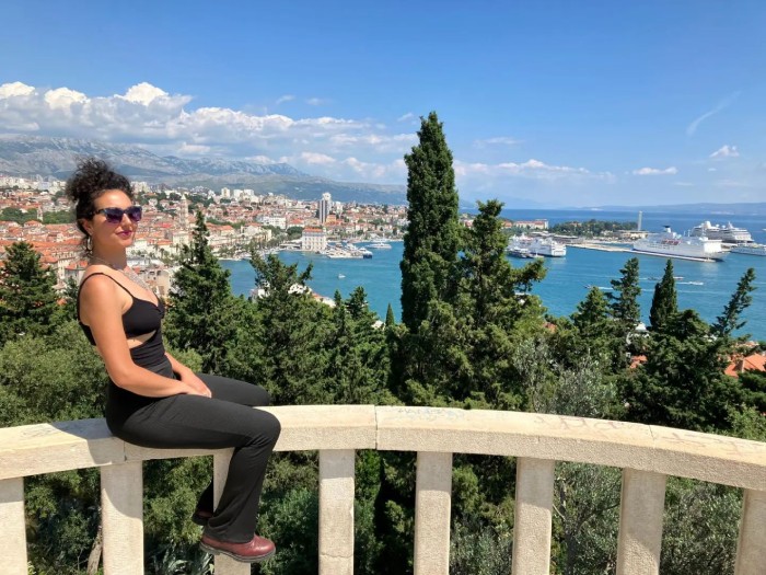 thành phố cổ Split Croatia từ góc nhìn trên cao