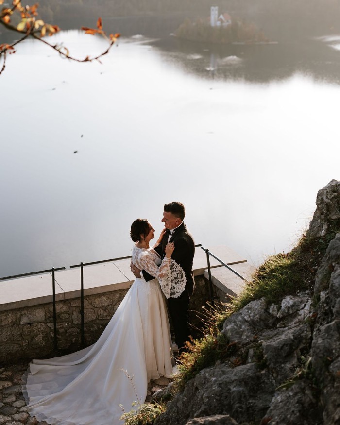 Khung cảnh đẹp của hồ Bled Slovenia