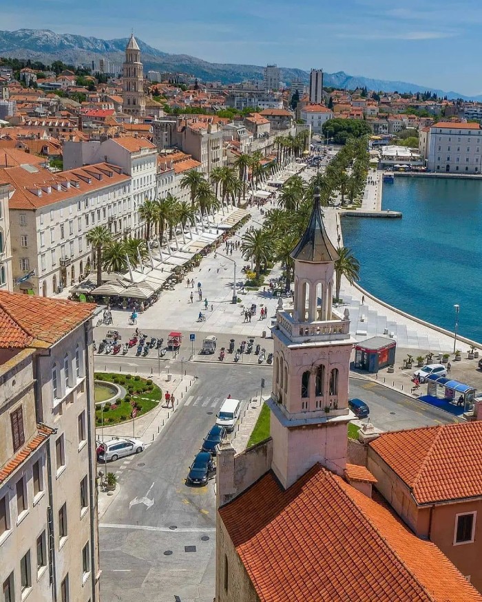 thành phố cổ Split Croatia với khí hậu ôn hòa