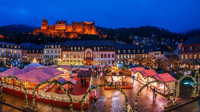 Chợ Giáng sinh Heidelberg: chợ Giáng sinh ở Đức đẹp nhất mà bạn không thể bỏ qua