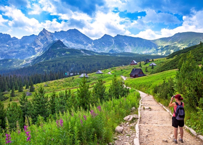 Cảnh núi non hùng vĩ tại dãy núi Tatra Ba Lan