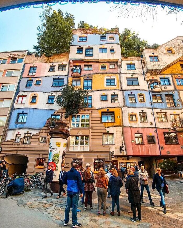 Du lịch Vienna Áo check in nhà Hundertwasser