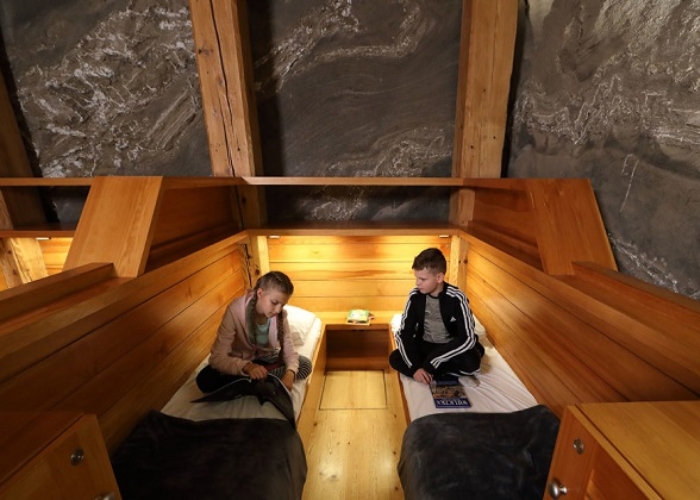 Khách sạn tại mỏ muối Wieliczka Ba Lan trang bị đầy đủ tiện ích cho du khách sử dụng