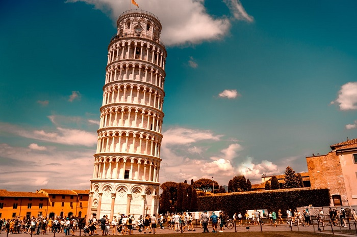 Tháp nghiêng Pisa kiến trúc độc đáo