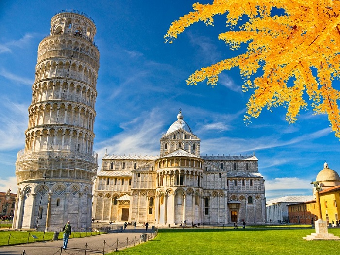 Lối kiến trúc độc đáo của tháp nghiêng Pisa