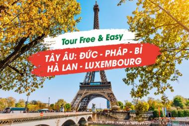 Free & Easy Tây Âu Tuyến Đỏ: Pháp - Luxembourg - Đức - Hà Lan - Bỉ 7N6Đ, Bay Bamboo Airways