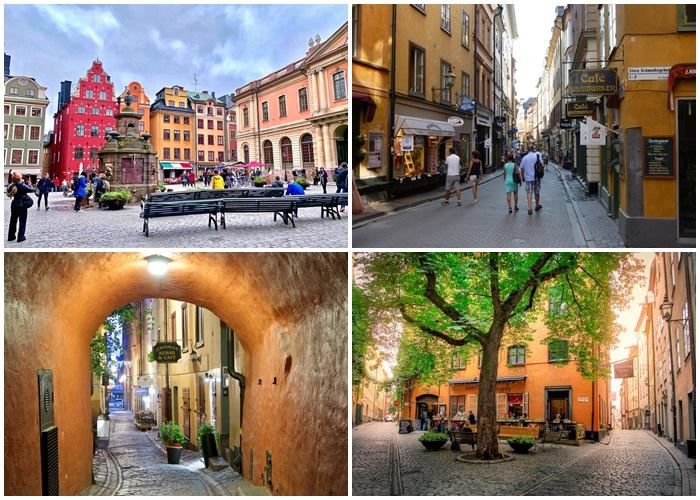 Khu phố Gamla Stan cổ kính ở Thụy Điển