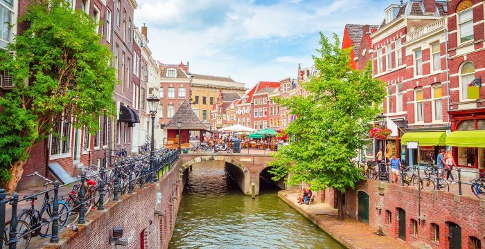 Kiến trúc cổ kính tại thành phố Utrecht