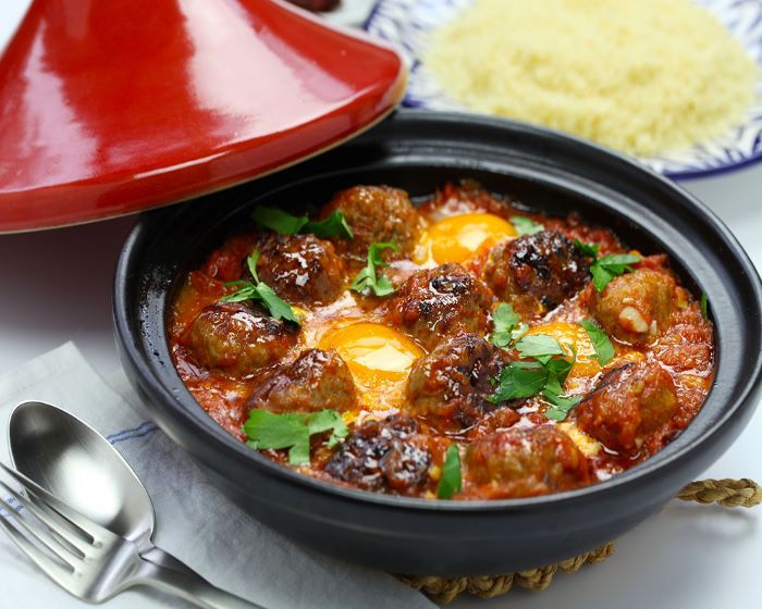 Sức hấp dẫn của món thịt viên kèm trứng Tagine độc đáo