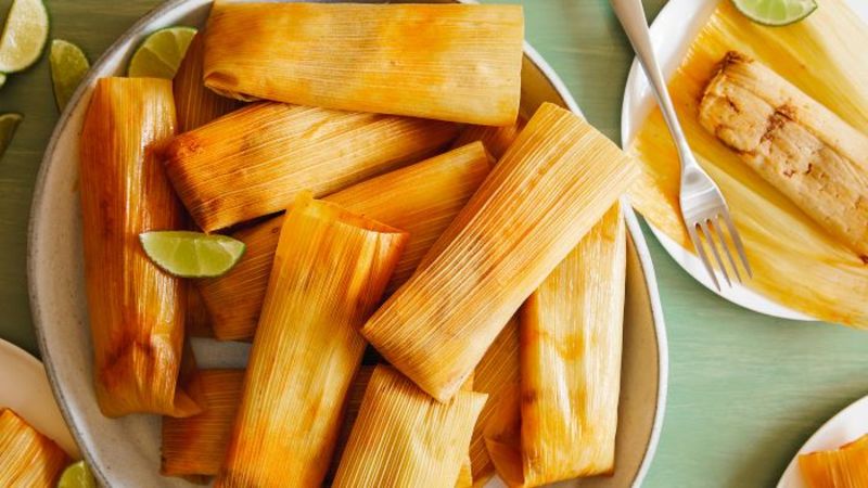 Bánh Tamale bọc bằng vỏ bắp